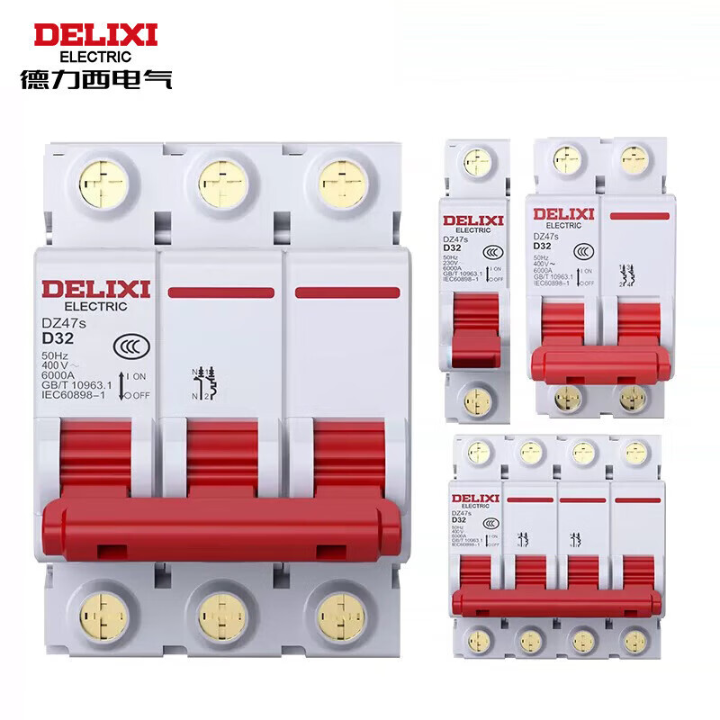 Delixi Electric air switch miniature circuit breaker air switch household DZ47s 1P D type 16A