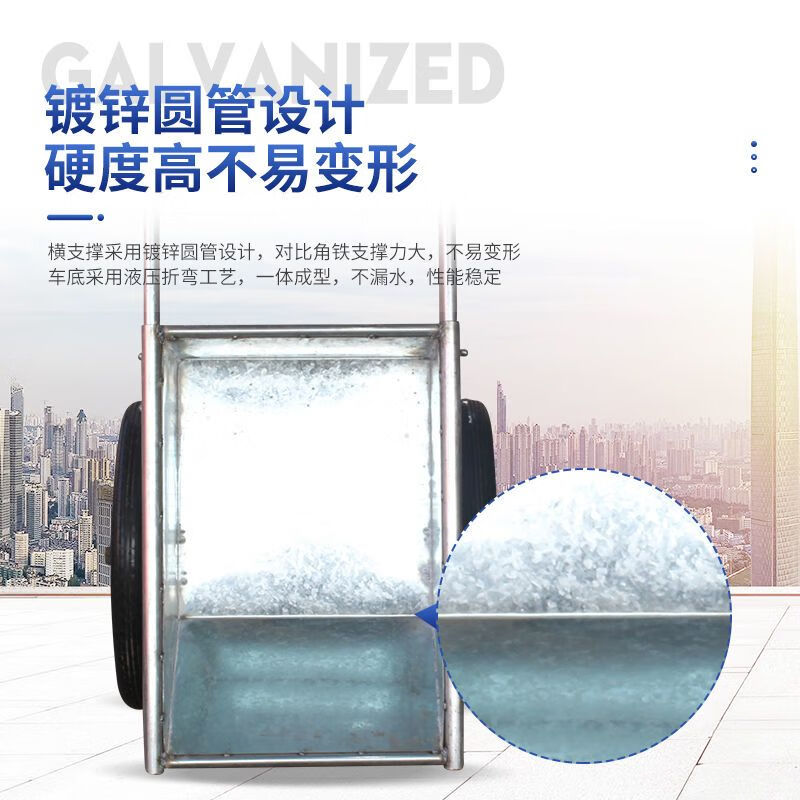 Pupan stainless steel thickened construction site dump truck bucket truck construction agricultural sanitation breeding push feed truck dung truck chicken manure sheep brand new motorcycle inflatable wheel + 80 solid axle