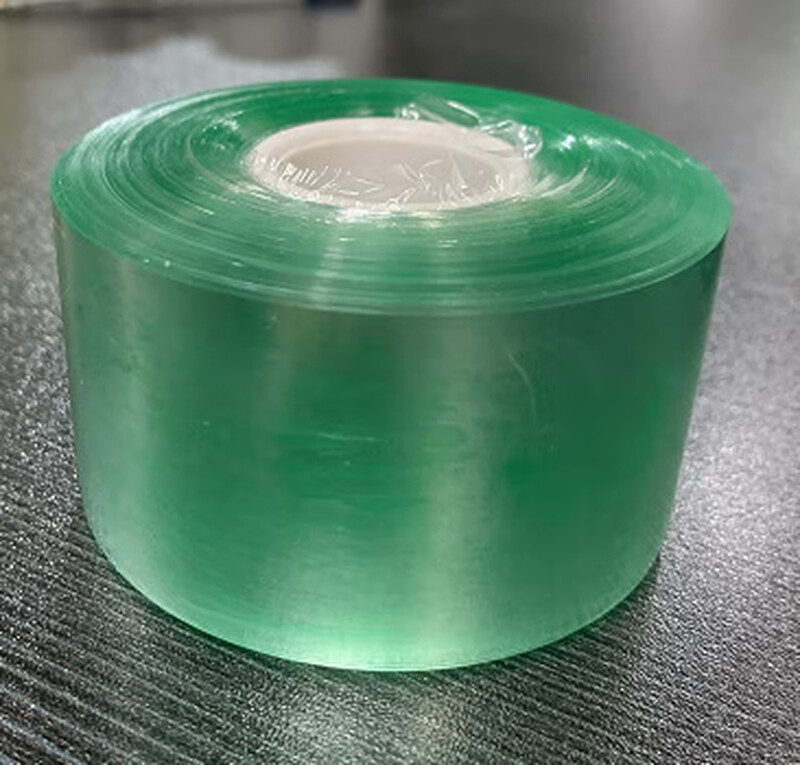 Manufacturer customized PVC packaging film wire film self-adhesive aluminum packaging film electrostatic film stretched transparent stretch film 4cm wide green (about 130 rolls)