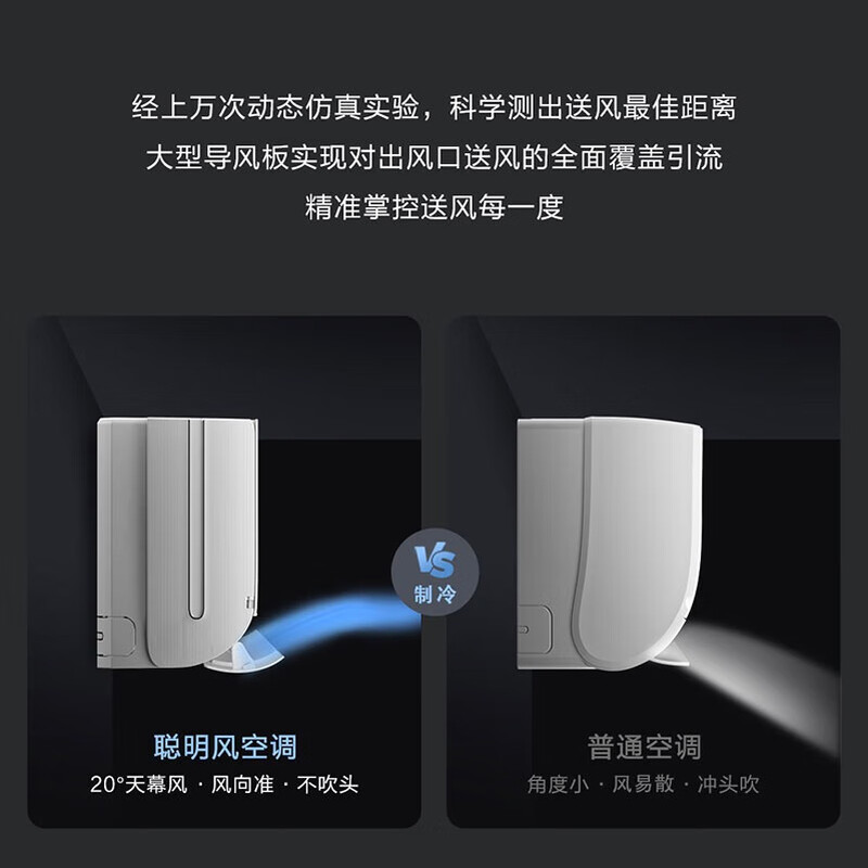 Haier 1.5P hanging smart wind Star Lord new level of energy efficiency variable frequency heating and cooling 56 self-cleaning wall-mounted air conditioner KFR-35GW/W500-1