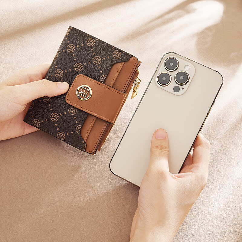 Old lady wallet large capacity short two-fold card holder money note holder clutch bag coin purse birthday gift for girlfriend