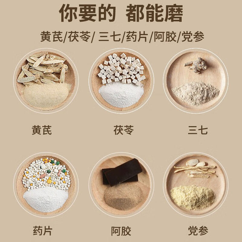 Electric medicine grinder small Western medicine tablet powder machine Chinese medicine grinding pharmacy drug laboratory crushing medicine simple white 50g capacity