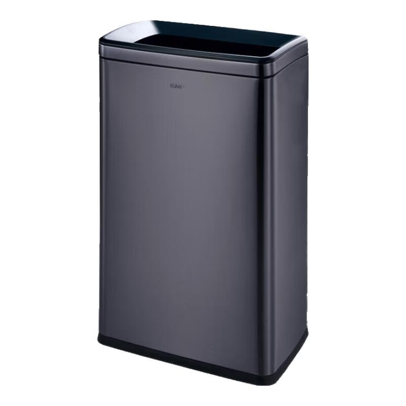 GNF custom lidless 40L black gold stainless steel trash can square large capacity Shanghai dry garbage 40 liters black gold (40L) 400*260*720mm 5 days