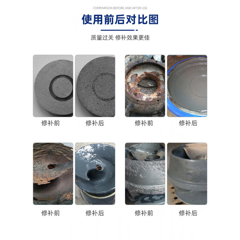 TONSAN ts226 wear-resistant coating silicon carbide metal anti-rust protective agent iron pipe sand hole repair granular glue TS226_2kg package