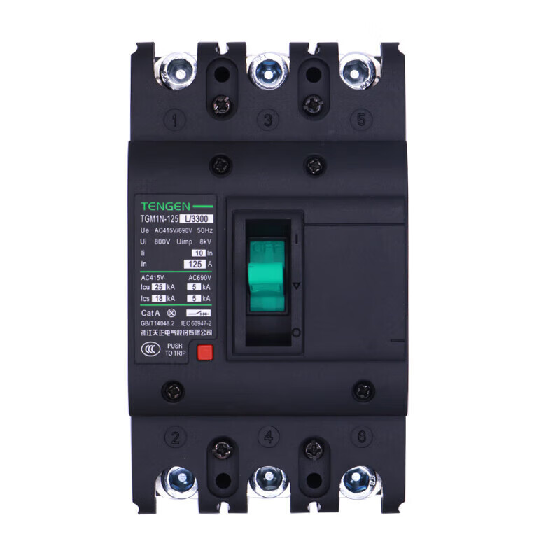 TENGEN Tianzheng Electric TGM1N plastic case circuit breaker main switch 100A125A250A400A630A TGM1N-63L/330063A or less (remarks)