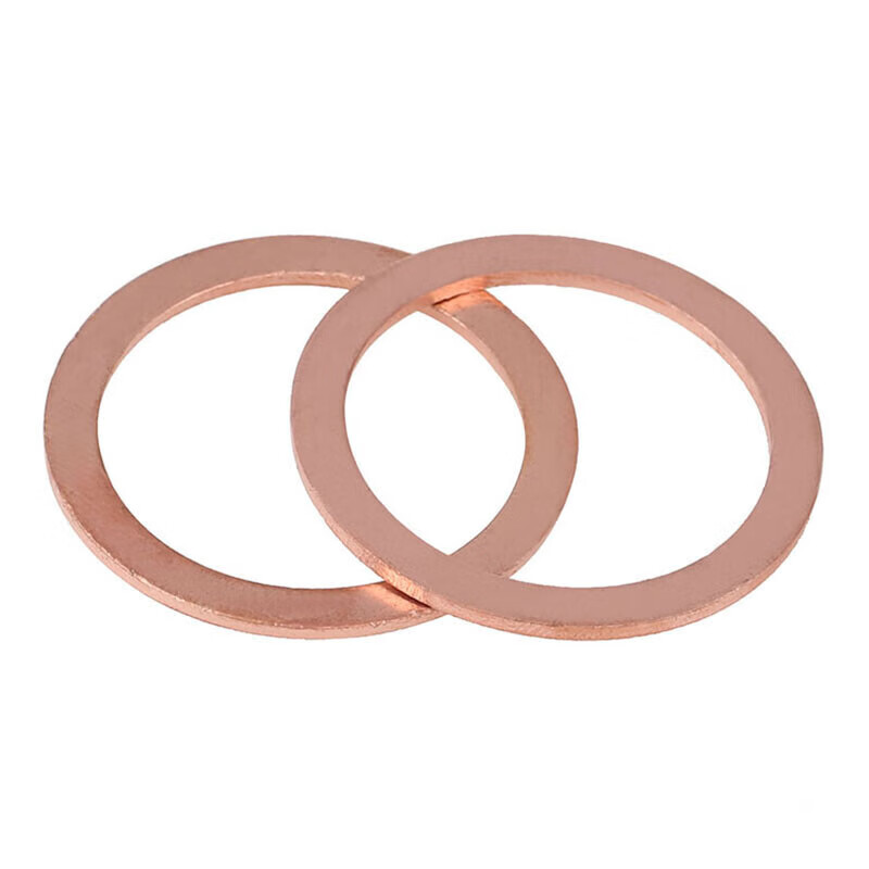 Peifan copper gasket marine watch flat gasket sealing ring copper metal screw sealing flat gasket 12*16*1 (50 pieces)