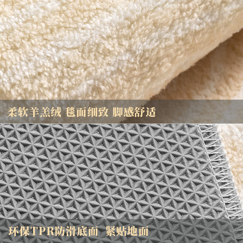 Shiganu carpet bedroom Japanese style wabi-sabi style ins bedside blanket bedside strip living room coffee table bay window room full floor mat TF-068R 60cm*160cm