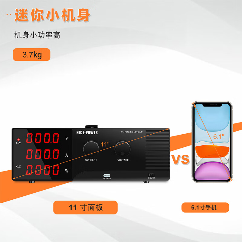 KUAIQU programmable DC regulated power supply 0~100V0~20A adjustable 2000W high power USB+232 programmable power supply