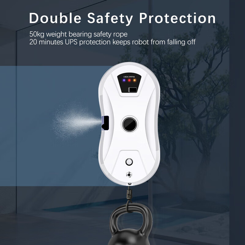 BMOIBMO same style automatic water spraying window cleaning robot smart home fully automatic window cleaning electric W11 (no water spraying) European regulations