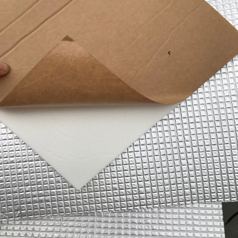 PEF insulation board aluminum foil thermal insulation sound insulation cotton PVC self-adhesive insulation cotton car sound insulation with aluminum foil 10mm self-adhesive (1220*2440mm)