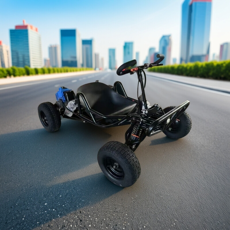 Sepudi electric off-road kart drift two-stroke all-terrain UTV off-road vehicle fuel adult and children dual-purpose beach vehicle fluorescent green-double-layer fuel version