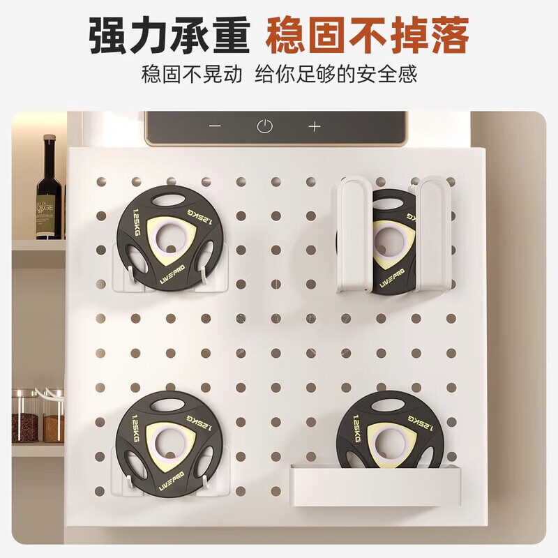 Wang Xinghe Yue water heater shielding cover gas pipe decorative cover punch-free wall-mounted furnace hole plate storage rack ugly cover plate cover Nordic white length 35 height 30 depth 20 free (4+8 hooks)
