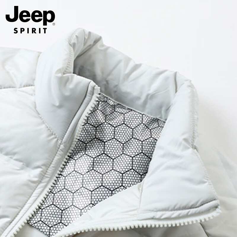 JEEP SPIRIT Jeep down jacket men's three-in-one assault jacket winter thickened warm windproof clothing Moonlight Blue XL