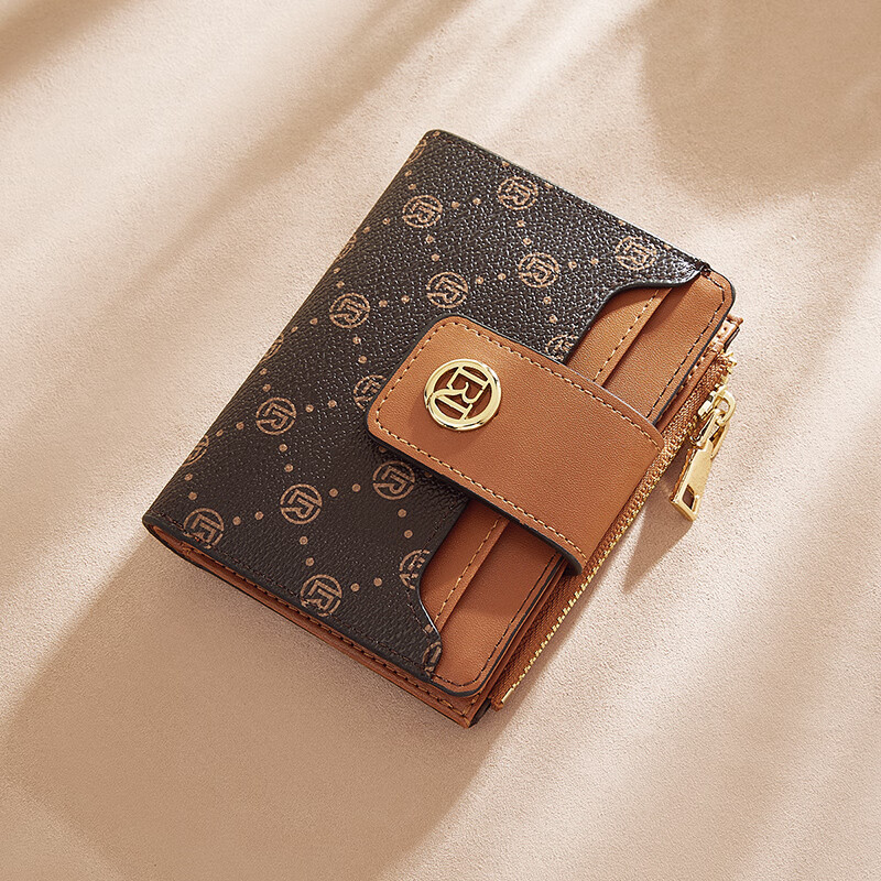 Old lady wallet large capacity short two-fold card holder money note holder clutch bag coin purse birthday gift for girlfriend