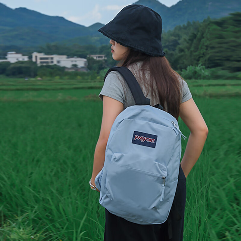 JANSPORT Jasper Backpack Men's Back School Bag Women's Casual Student Campus 47LW7G7 Haze Blue