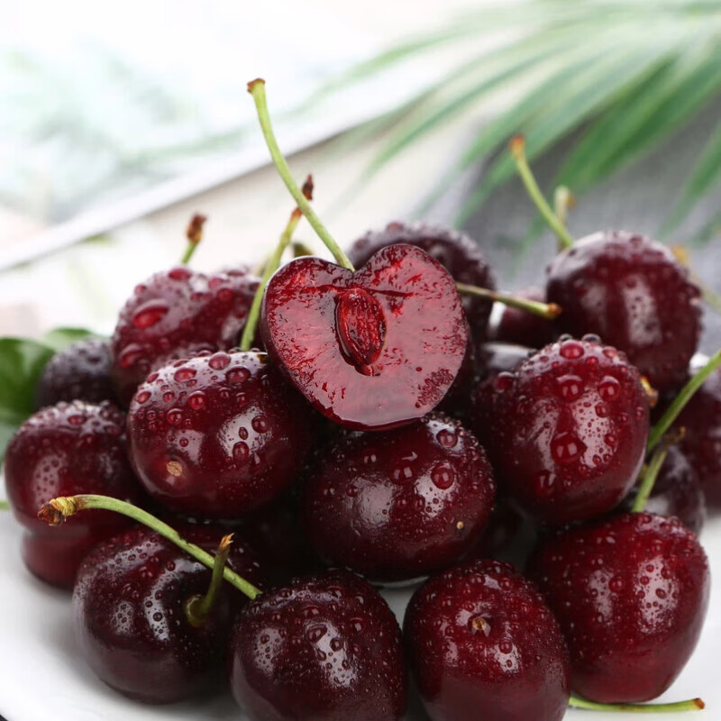 Chilean cherries in stock, freshly imported large cherry cherry holiday gift box, 5 catties (net weight), imported original box, small fruit XL, single fruit 24-26mm
