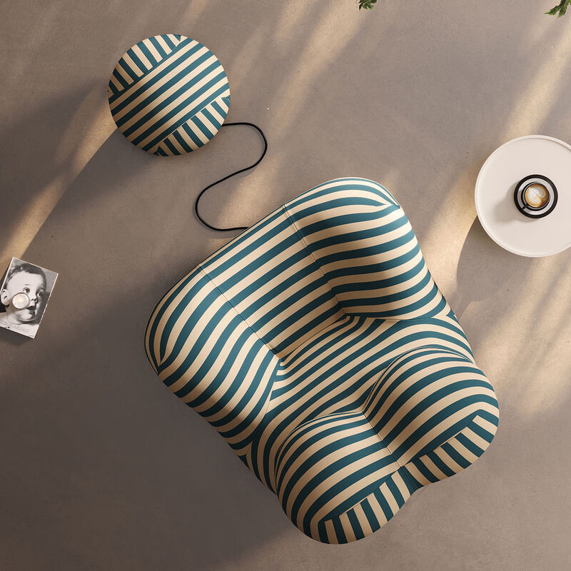 Yusenyi VRSUK Removable and Washable Mother's Arms Living Room Sofa Balcony Single Sofa Leisure Chair Italian Simple Removable and Washable - BB Original Fabric + 80D Styling Cotton Large Size 117cm Pure Black