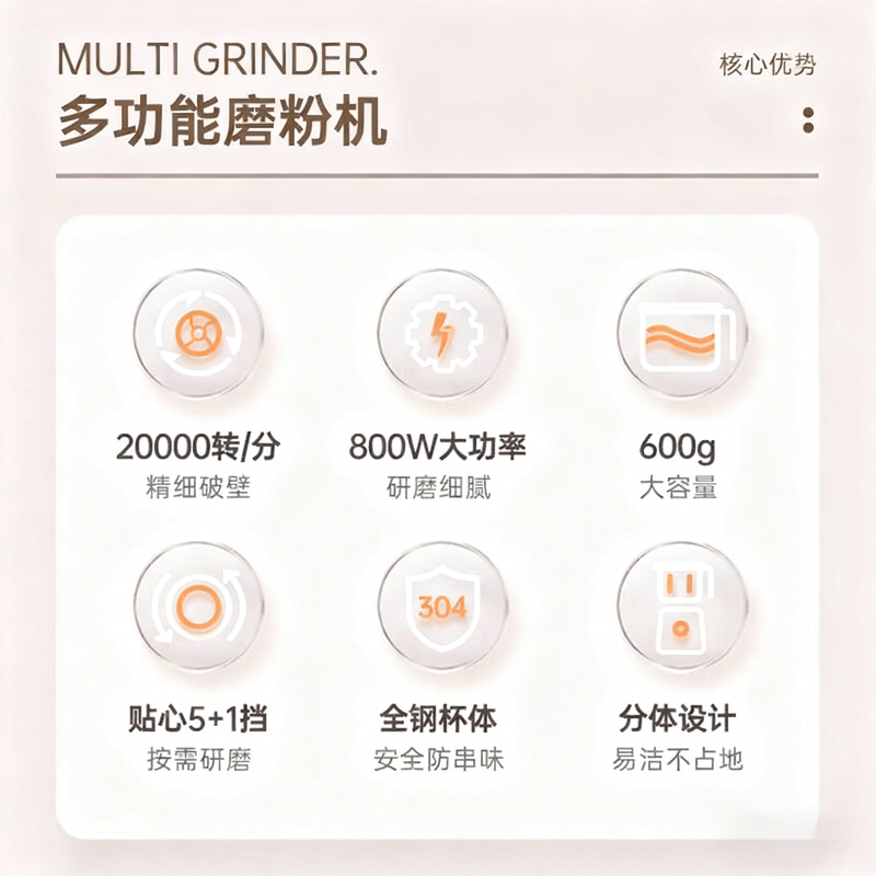 Jingyan grinding machine, ultra-fine grinder, traditional Chinese medicine crusher, household smashed grains, food processor, food supplement machine, large capacity, wet and dry grinder, 304 stainless steel traditional Chinese medicine grinding machine, small crusher