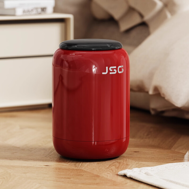 ASCOR kitchen special trash can 2026 new large capacity with lid household large size high-end living room bathroom ceramic jar - cream white push type 12L