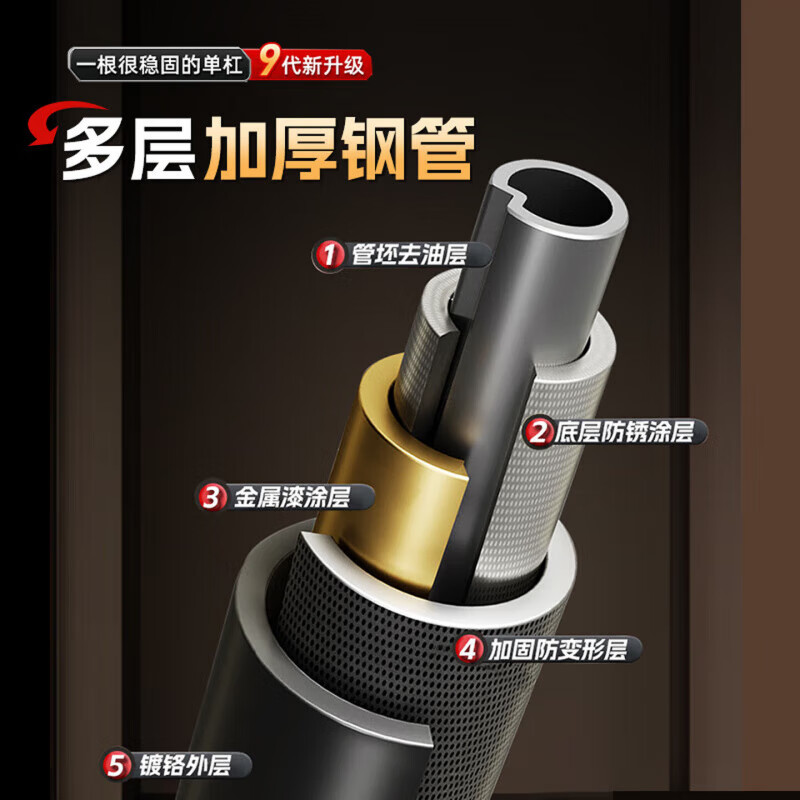 GERTHRON Germany horizontal bar home pull-up machine bench press multi-functional indoor adult sports fitness equipment comprehensive luxury model 3rd generation non-turning base