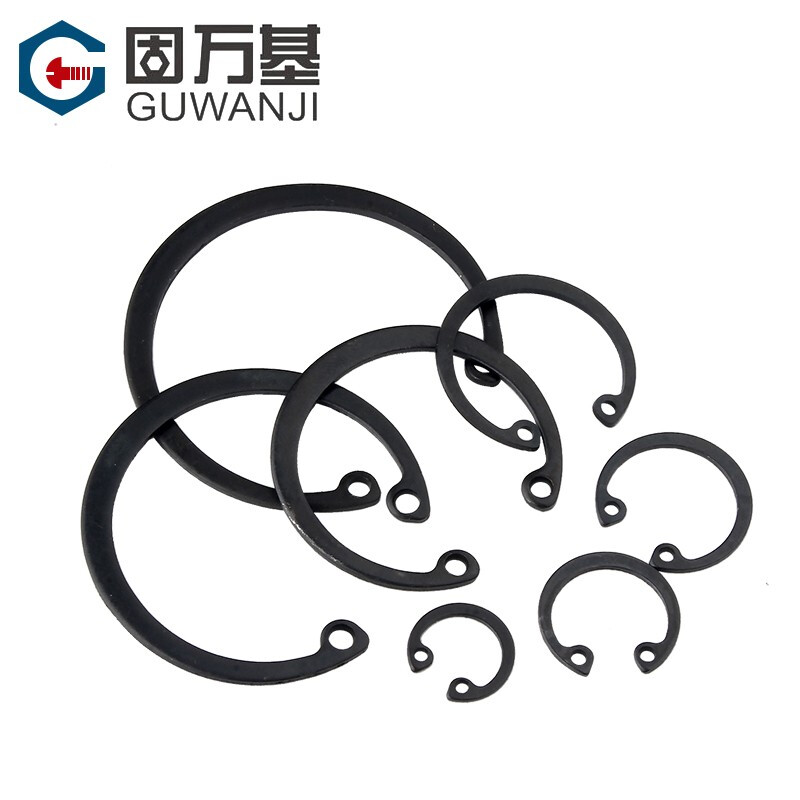 Guwanji 65 manganese steel hole with circlip inner circlip C-type retaining ring hole card stainless steel hole with elastic retaining ring national standard accessories 47 20 pieces 65 fierce