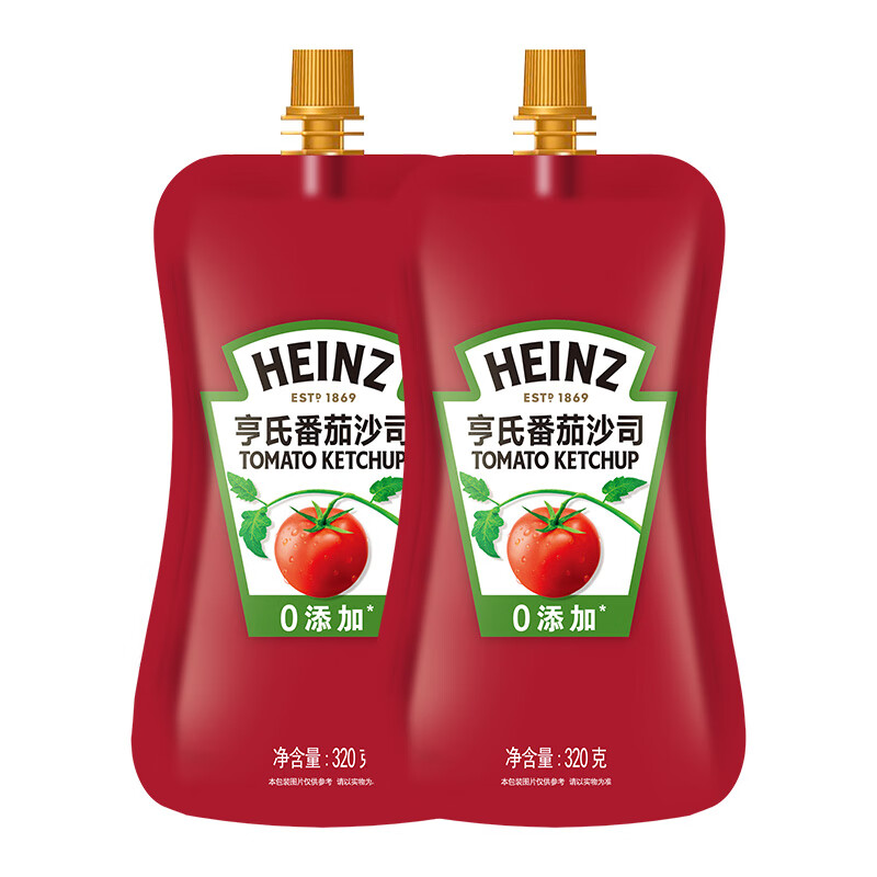 Heinz tomato sauce bagged tomato sauce 320g*2 bags spaghetti chip sauce