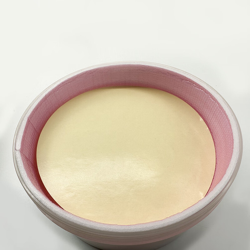 Yellow dust-free isolation round paper/ESD wafer buffer paper/antistatic wafer packaging paper/wafer yellow paper/silicon wafer isolation paper thickness 0.12mm 100PCS/pack yellow 7 inches, 0.12*180mm