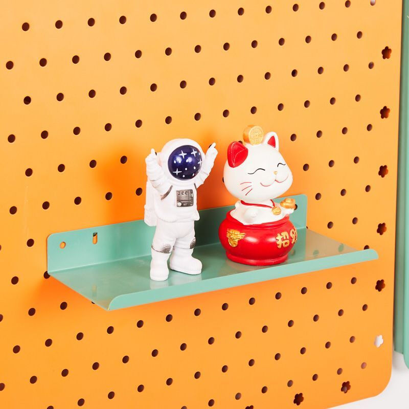 Jipin Emperor hole board installation accessories hole board accessories hook type home Nordic home living room wall magnetic nail-free white full set of combination 1 1.6 and 3.2 cm hole spacing special