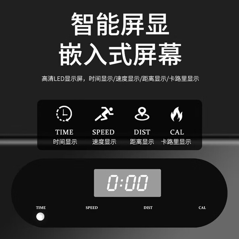 Household small folding treadmill silent indoor flat walking machine climbing slow walking exercise fitness exercise free brush model ready to use out of the box