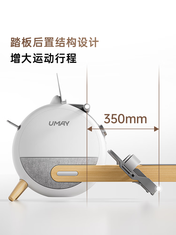 YOU MEI R6 rowing machine home fitness magnetic resistance silent comprehensive trainer intelligent boat sliding machine self-generated 36-block magnetic resistance aluminum alloy double slide rail 63KG resistance