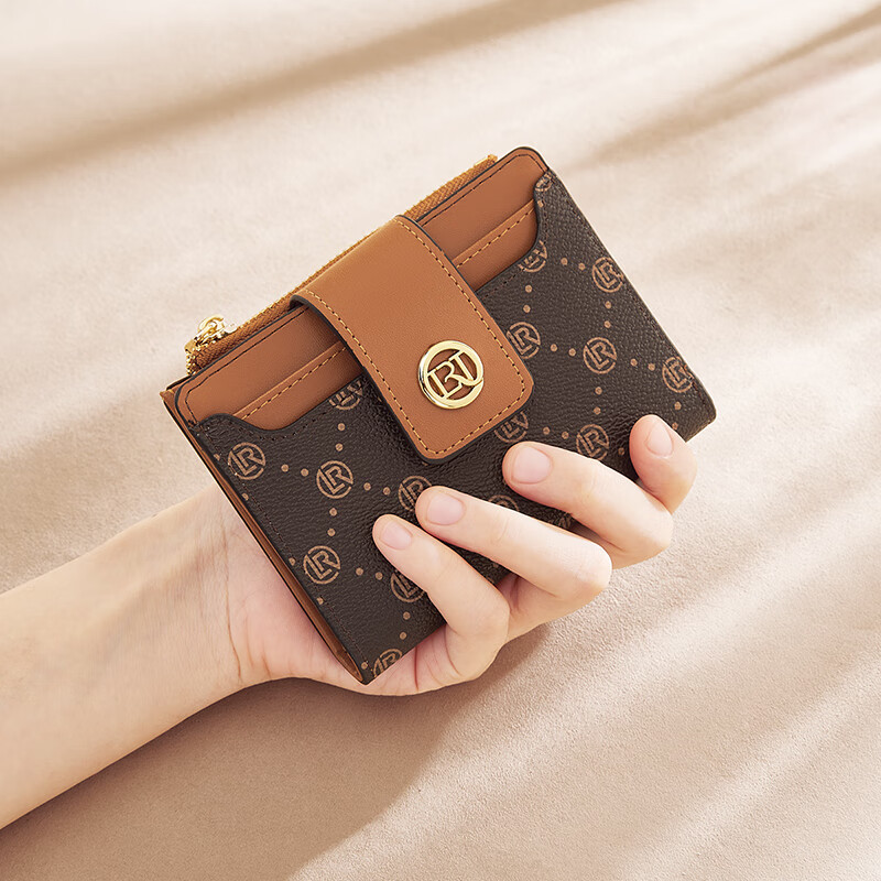 Old lady wallet large capacity short two-fold card holder money note holder clutch bag coin purse birthday gift for girlfriend