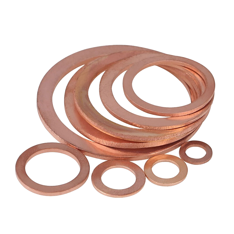 Peifan copper gasket marine watch flat gasket sealing ring copper metal screw sealing flat gasket 12*16*1 (50 pieces)