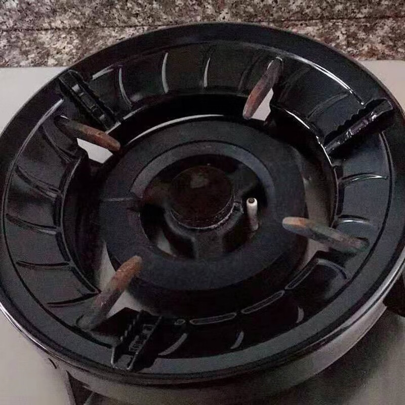 XMSJ household gas stove energy-saving cover fire ring wind-proof ring anti-heat environmentally friendly natural gas stove accessories gas-saving heat insulation wind shield 4 openings enamel thickening