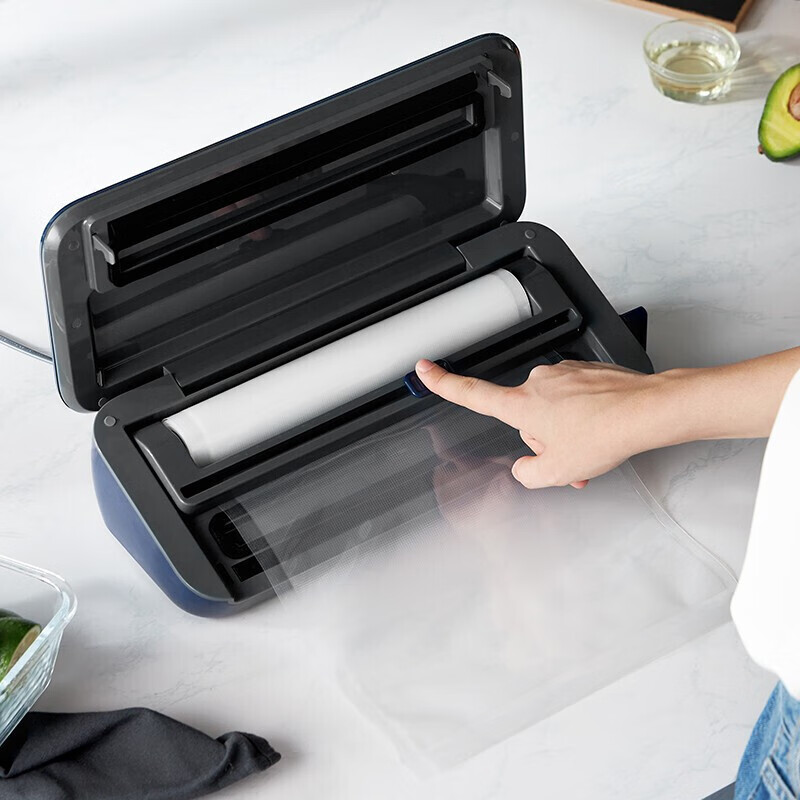 Mofei Electrical Vacuum Sealing Machine Fresh-keeping Bag Household Packaging Machine Sealing Bag Sealing Machine MR1118 Accessories Food Vacuum Bag Accessories Fresh-keeping Bags*3 Rolls