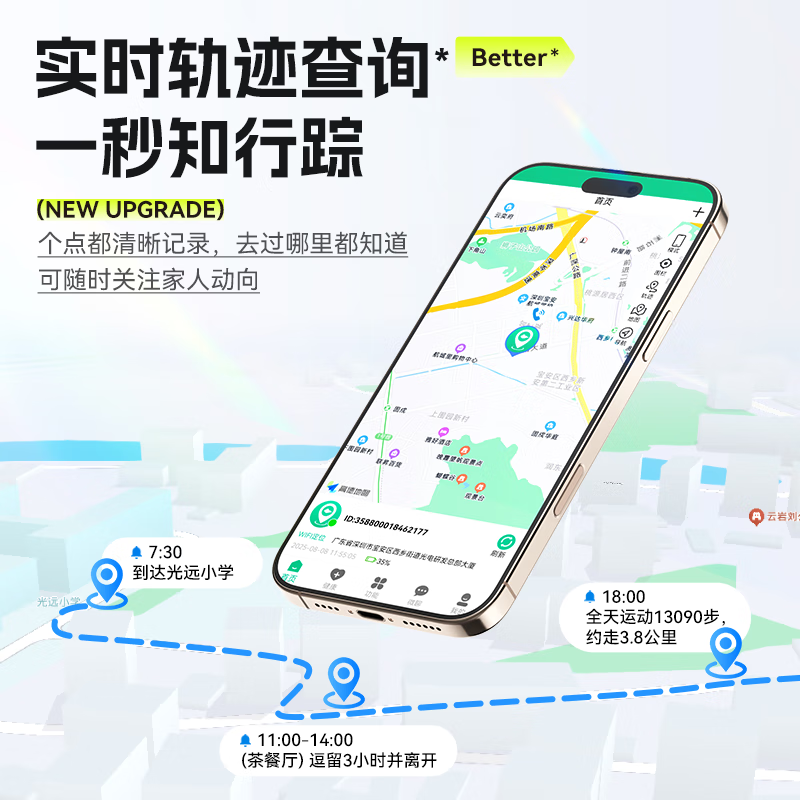 Suoying positioning anti-lost elderly phone watch measuring blood sugar blood pressure heart rate monitoring smart healthy blood oxygen running sports bracelet GPS Beidou positioning tracker anti-lost