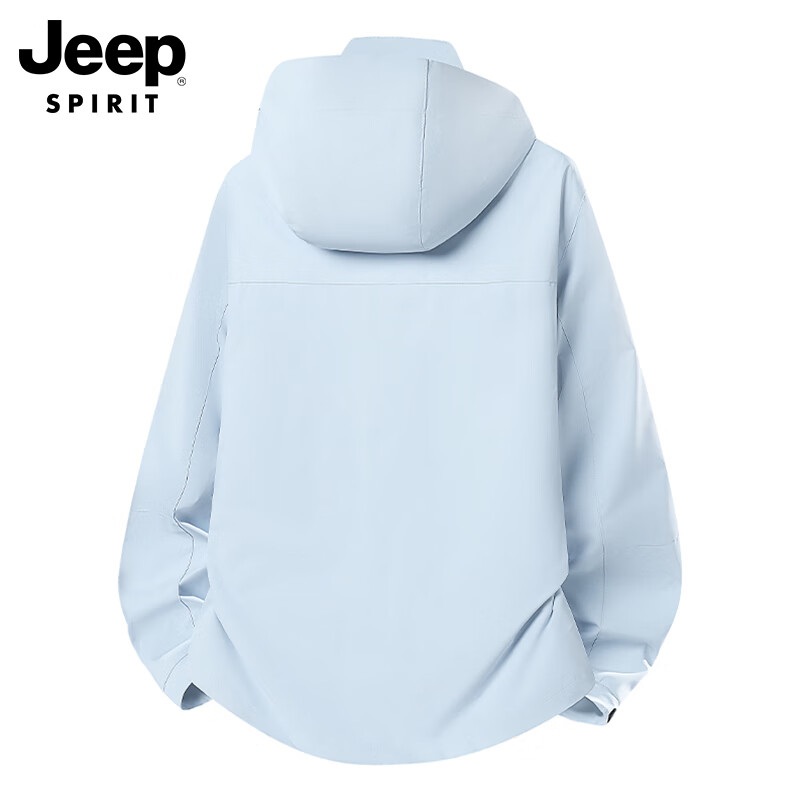 JEEP SPIRIT Jeep down jacket men's three-in-one assault jacket winter thickened warm windproof clothing Moonlight Blue XL