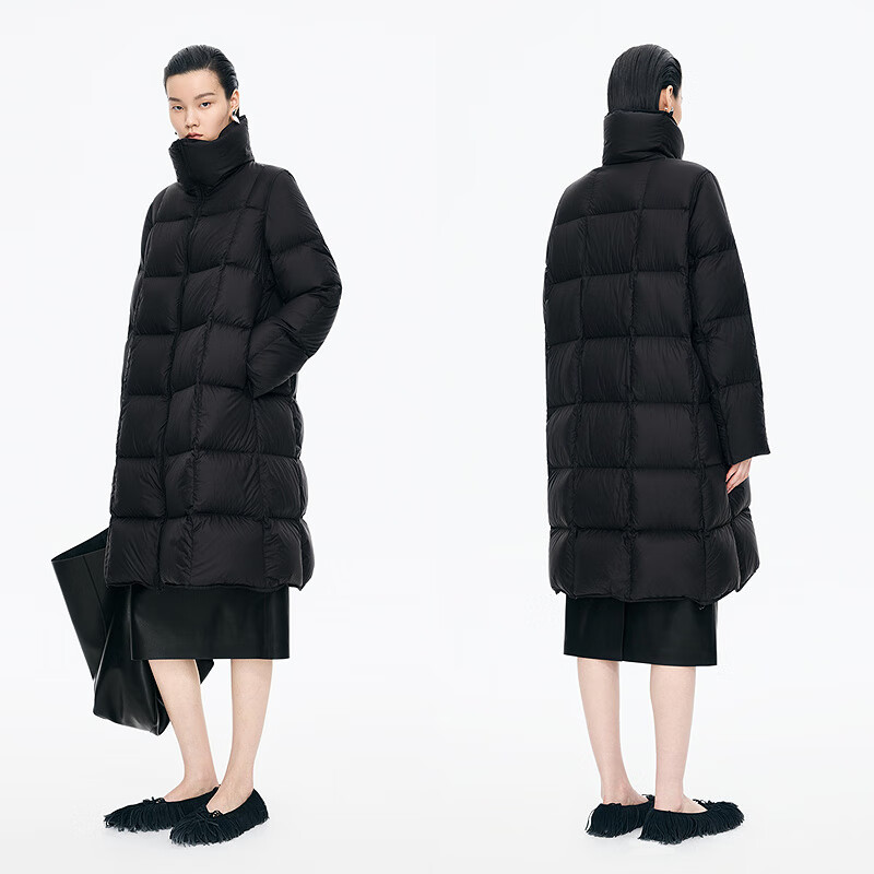 JNBY/Jiangnan Buyi 95 white goose down shopping mall same style 25 new winter down jacket A-type stand-up collar 5X0C10190 001/original black S