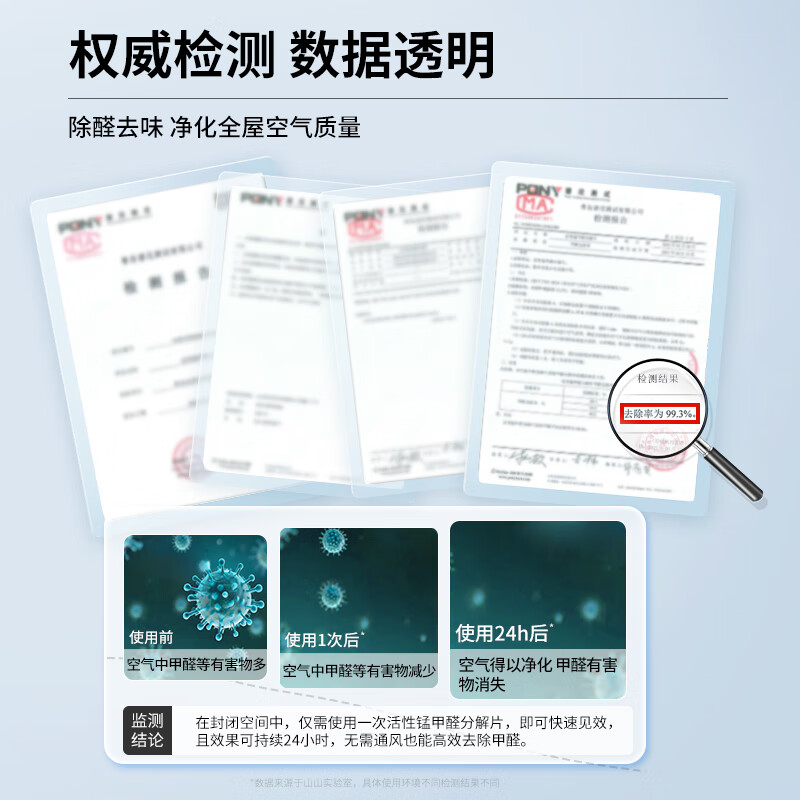 Shanshan formaldehyde-removing active manganese decomposition tablets scavenger deodorizing new house air purifier artifact activated carbon 8 packs