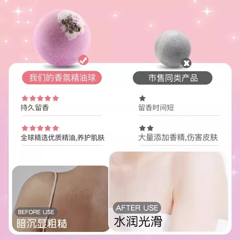 Laotangzhuan bath bomb bubble bomb bath salt bath ball essential oil bubble bath ball cream bubbles