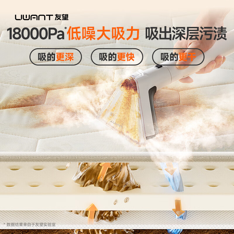 UWANT flagship multi-functional steam cleaner fabric cleaning machine washing and suction all-in-one machine whole house household carpet sofa mattress Lucky Cat Steam