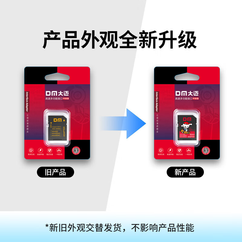 DM Damai TF (MicroSD) memory card SD-T TF to SD small card to large card adapter SLR camera high-speed memory card micro SD card memory card sleeve