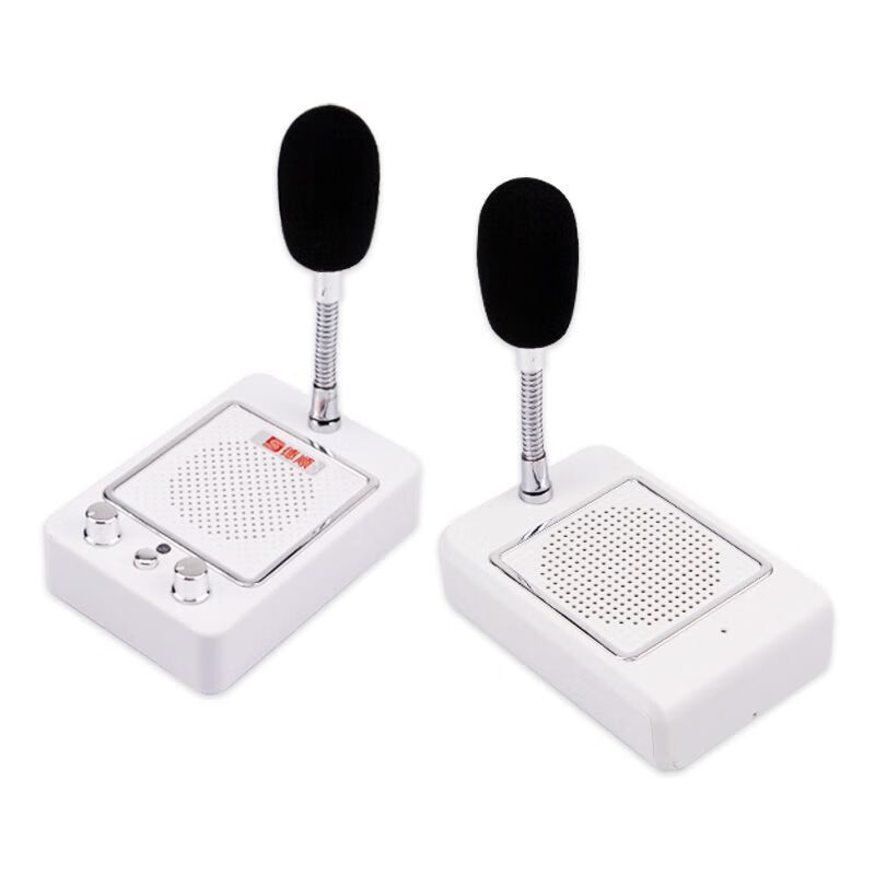 Deshun (DESHUN) 136M window two-way intercom bank hospital station counter ticket microphone stall dialogue amplifier built-in high-power host + 10W square extension none