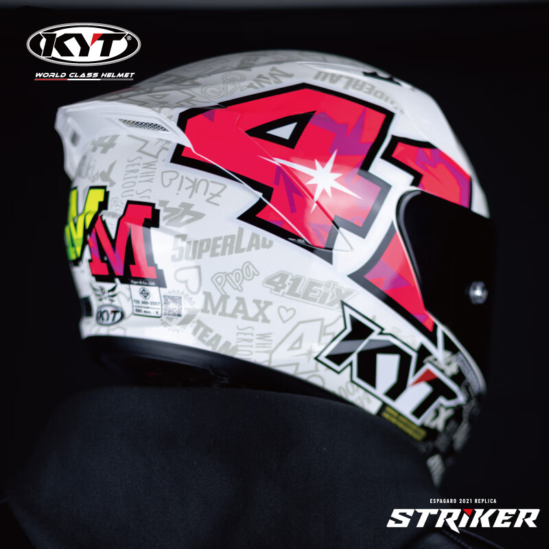 KYT official authentic imported full-face motorcycle helmet winter warm windproof track helmet ST-16 L