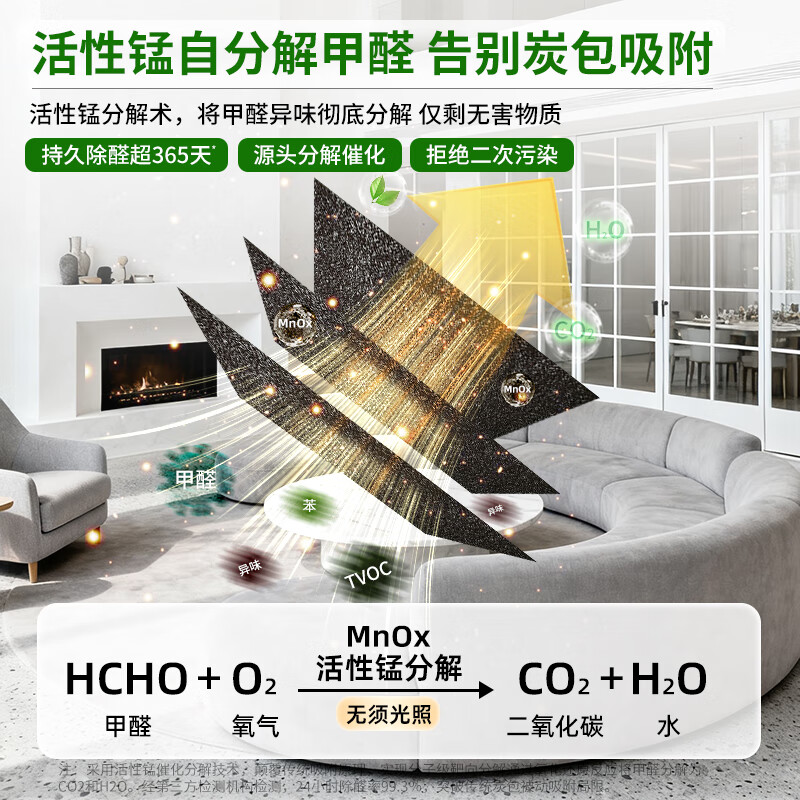 Shanshan formaldehyde-removing active manganese decomposition tablets scavenger deodorizing new house air purifier artifact activated carbon 8 packs