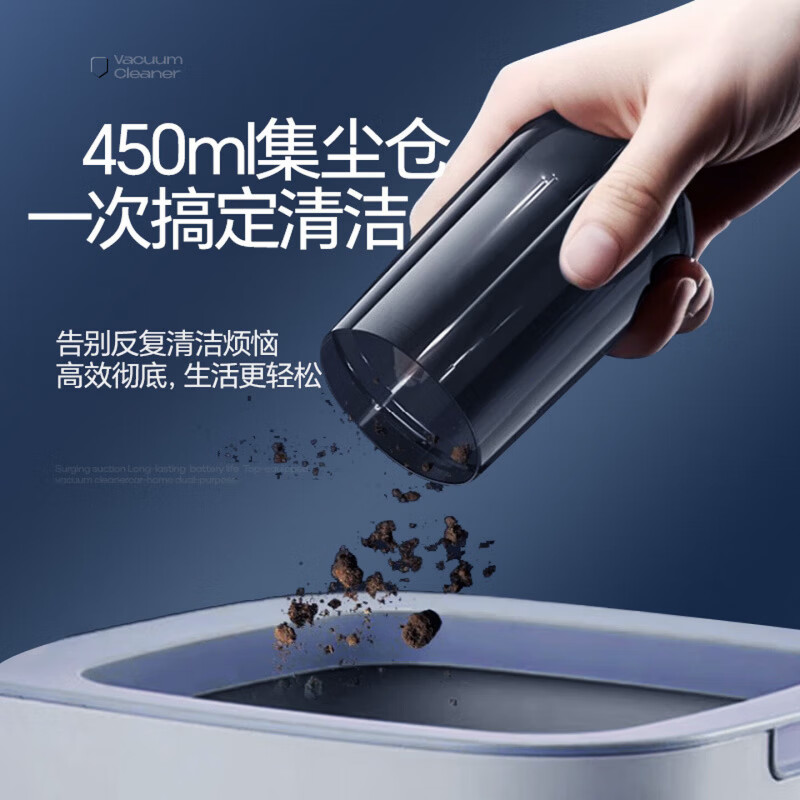 QCSK German car vacuum cleaner car home wireless charging high suction blowing and suction dual-use handheld high-power lithium battery top with 42000pa suction pure copper permanent magnet 10C large battery luxury 62000pa pure Tong permanent magnet model-10C dual battery