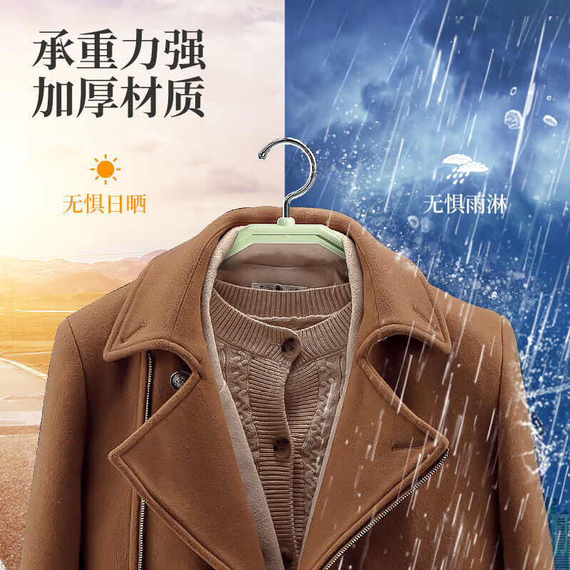 Mengting wide shoulder clothes hanger, non-slip and traceless clothes drying rack, household adult student dormitory clothes hanger, 20 pieces