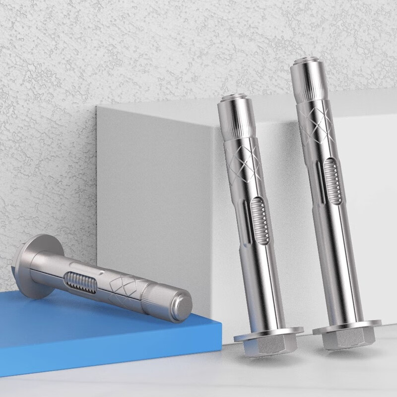 Jinggong (JINGGONG) 304 stainless steel external hexagonal expansion screws, internal expansion bolts, flat head external hexagonal expansion bolts, 30% off M8*60 (10 pieces), punch 10mm