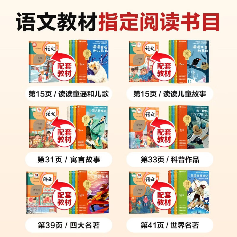 Xueersi 2026 new version of Happy Reading Bar, first grade second volume, all four volumes, reading nursery rhymes and children's songs, extracurricular reading must-read, synchronized new textbooks, People's Education Edition textbooks, supporting and applicable books and readings