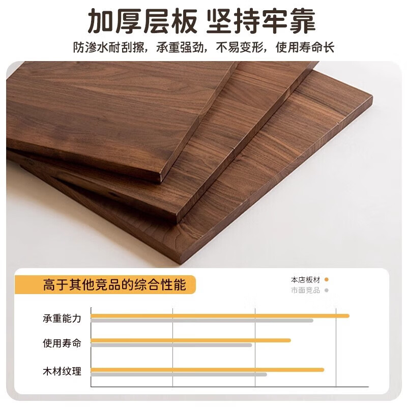 Bookshelf floor-standing storage rack movable iron bookcase study storage storage cabinet integrated wall-mounted desk side shelf four-layer bold and thickened haze wood color 51cm