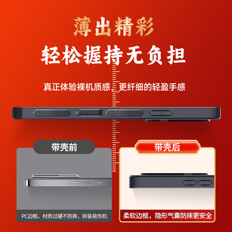 Kule Feng New Year Limited Suitable for Apple 16 promax mobile phone case iphone protective cover lens all-inclusive AG matte everything goes with the national trend natal men and women red